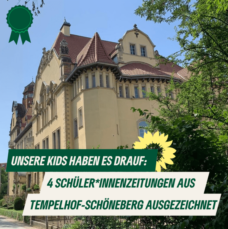 4 Schüler*innen-Zeitungen aus Tempelhof-Schöneberg ausgezeichnet
